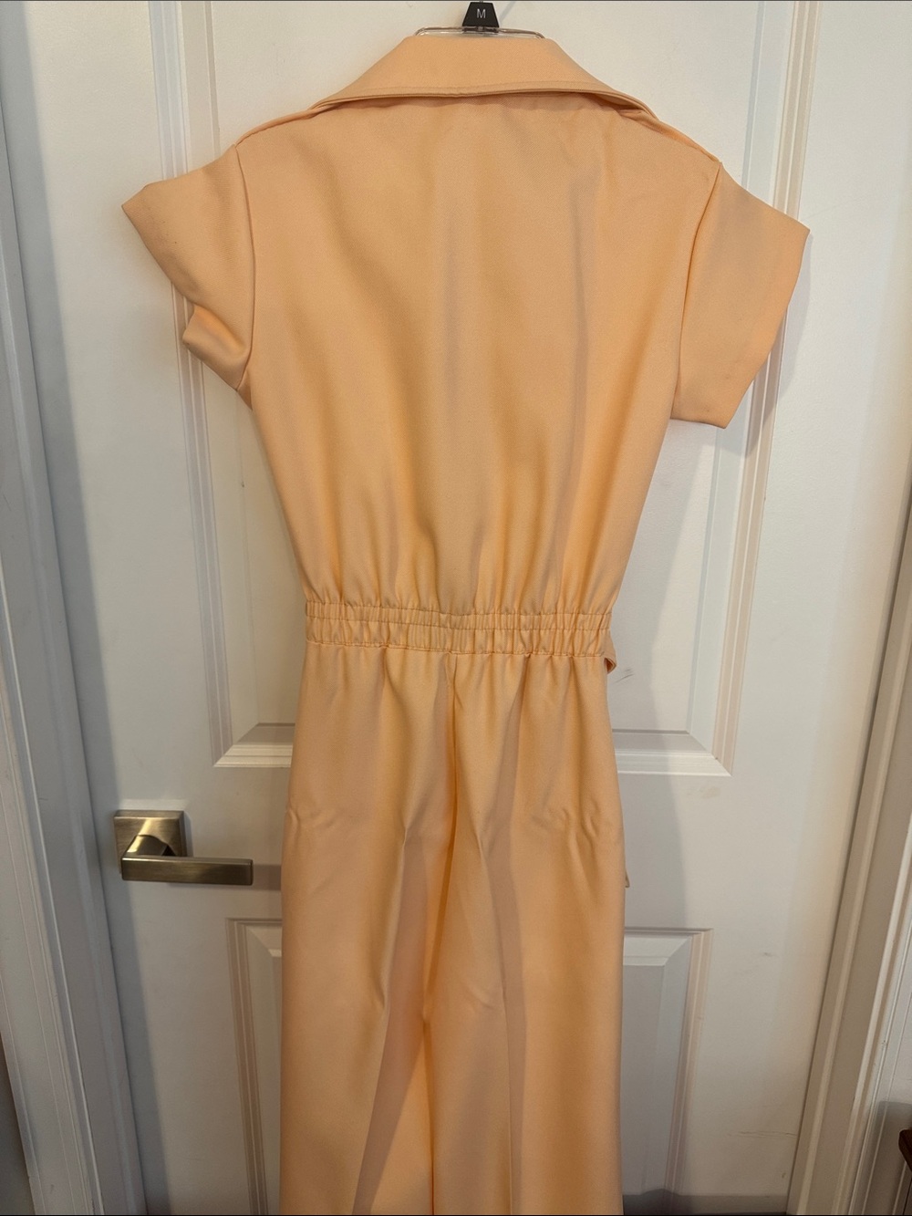 Women’s Peach Maxi Jumpsuit with Belt - Picture 9 of 14